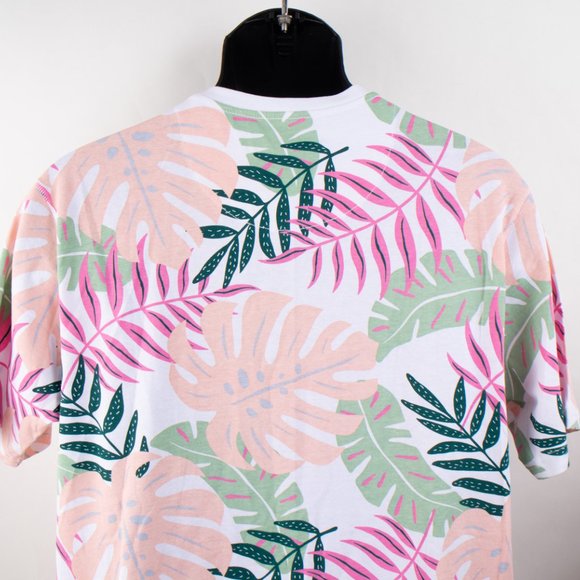 Free Planet Men's Large White T-Shirt Fern Leaf Design MSRP $38 - Picture 5 of 12